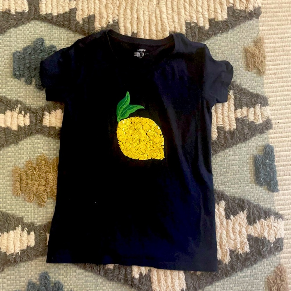 J Crew XS Lemon T Shirt